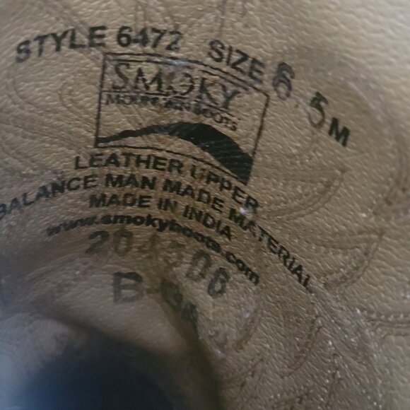 Smoky Mountain Women's Madison Distressed Brown Leather Western Boots 6.5M - Picture 3 of 13